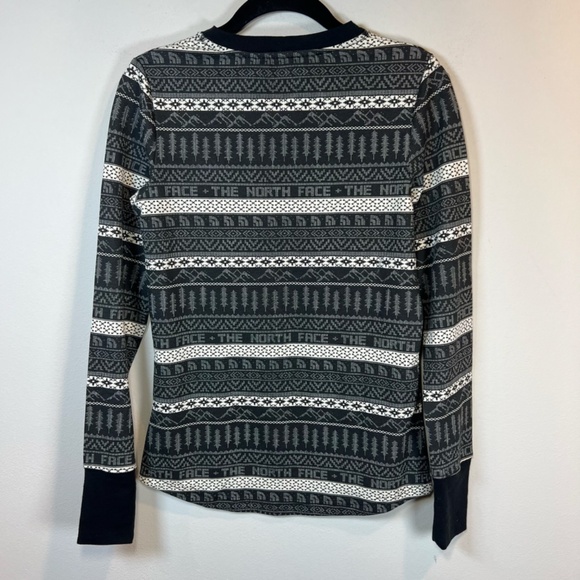 North Face Women's Holiday Nordic Waffle Shirt Black  Base Layer Athletic  Small - Picture 10 of 14